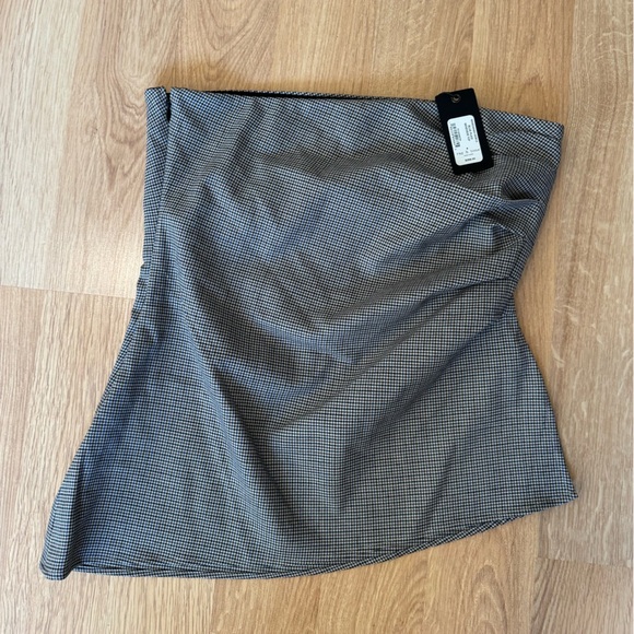 RAG & BONE Genevieve Houndstooth Wool-Blend Strapless Top Size 8 $358 NWT - Picture 8 of 11